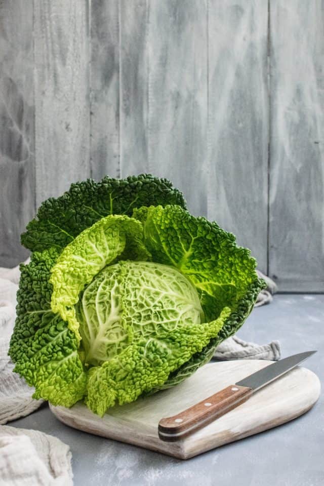 folhas verdes na alimentação